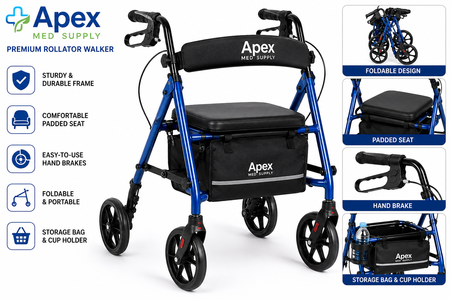 Premium Rollator Walker