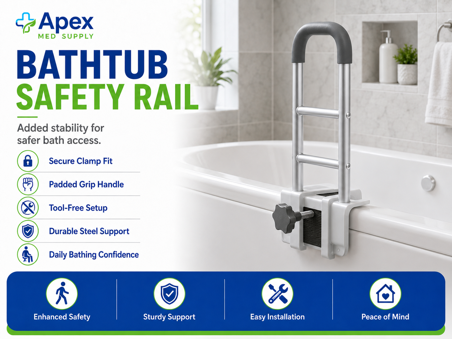 Bathtub Safety Rail