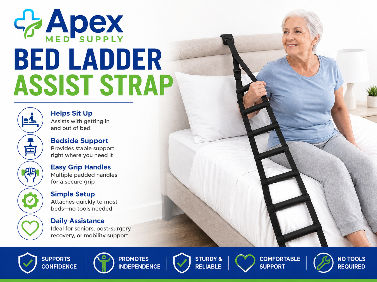 Bed Ladder Assist Strap