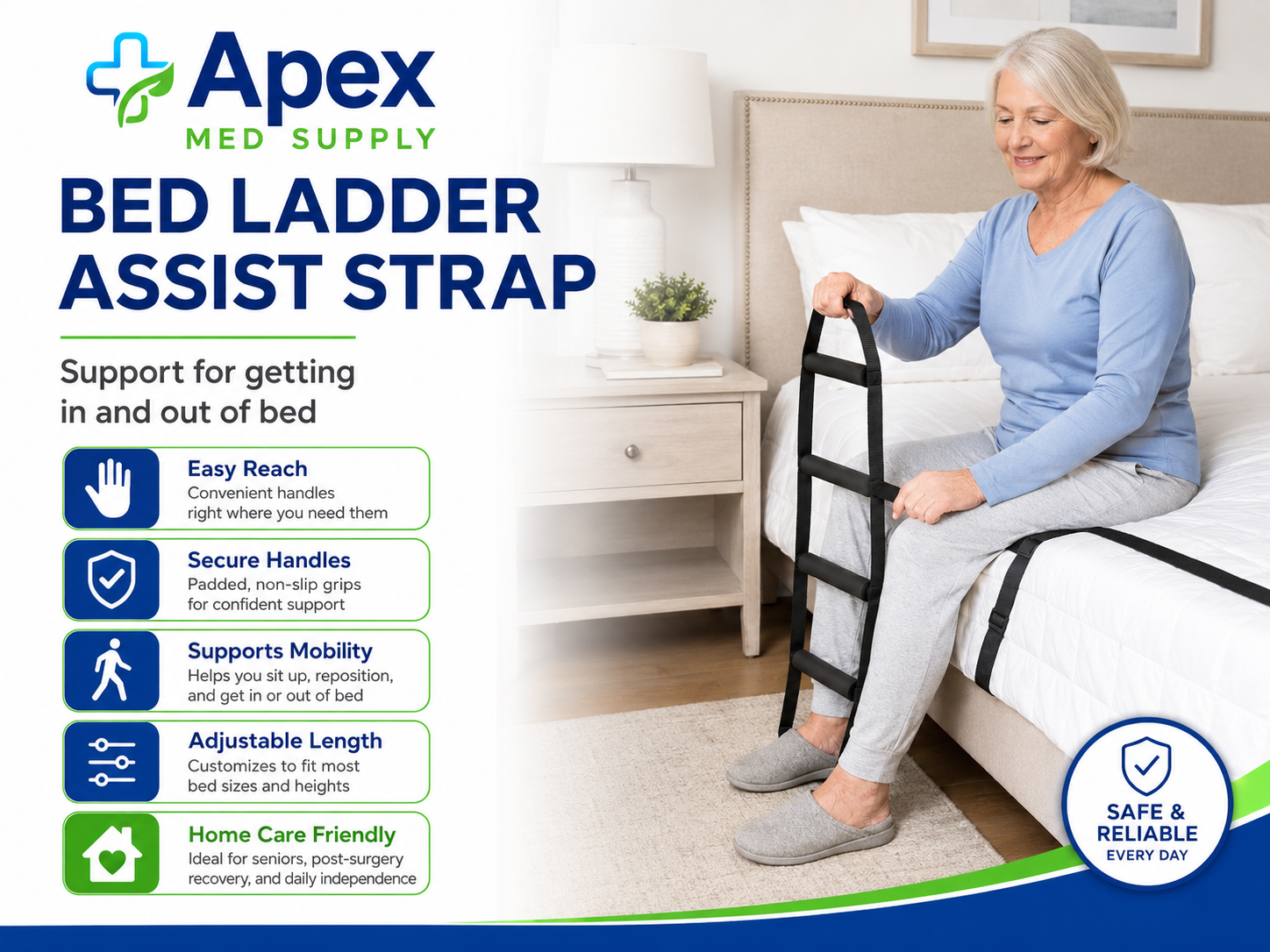 Bed Ladder Assist Strap