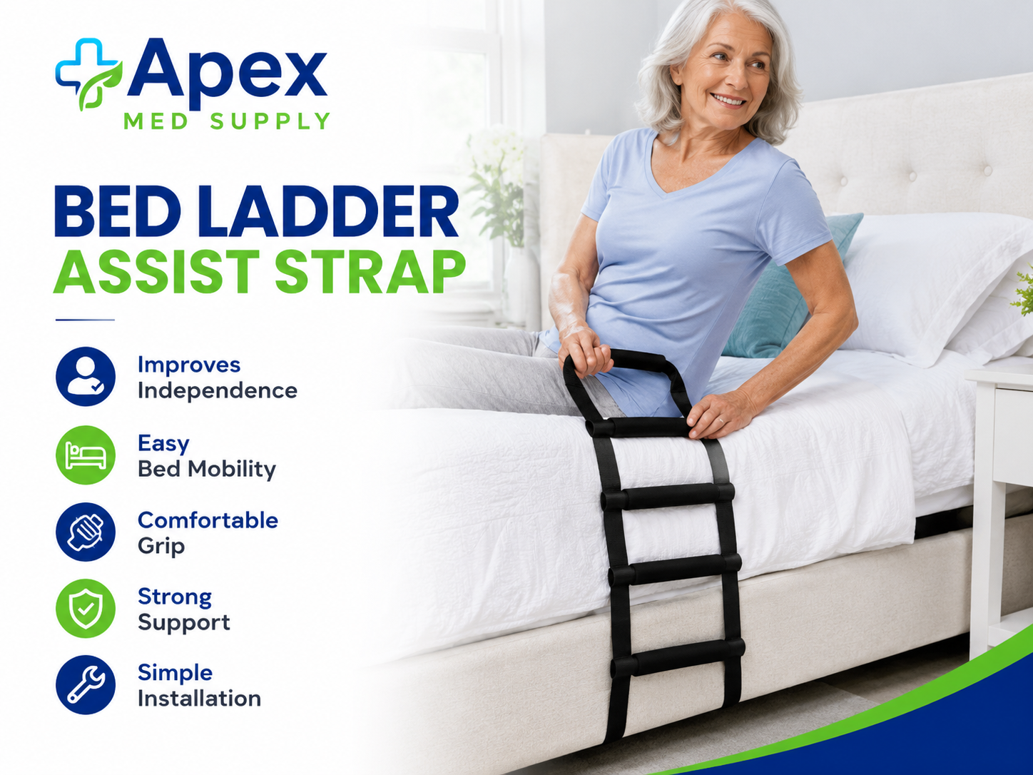 Bed Ladder Assist Strap