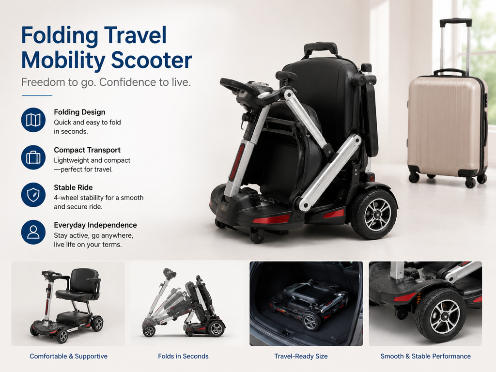 Folding Travel Mobility Scooter